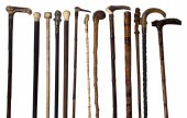 (13) ANTIQUE WALKING STICKS In