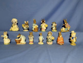 13 BEATRIX POTTER'S STATUES -