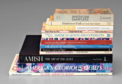 13 books, American textiles: