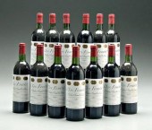 13 bottles 1982 red Bordeaux w