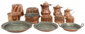 (13) FRENCH COPPER COOKWARE, F