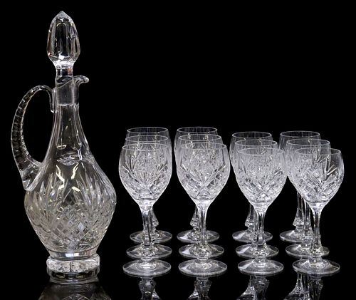 (13) FRENCH ETZEL CRYSTAL WINE