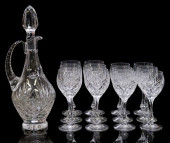 (13) FRENCH ETZEL CRYSTAL WINE