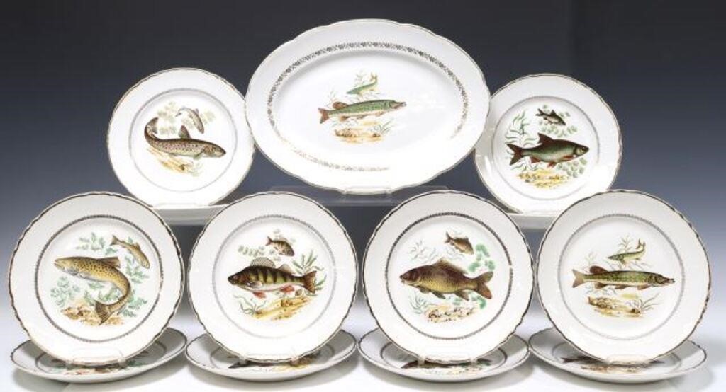 (13) FRENCH FAIENCE FISH