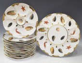 (13) FRENCH LIMOGES OYSTER SER