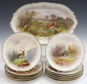 (13) FRENCH LIMOGES PORCELAIN