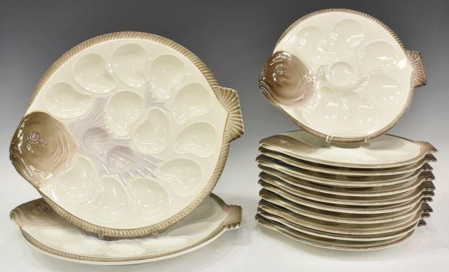 13) FRENCH LONGWY MAJOLICA