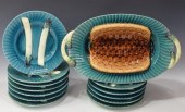 (13) FRENCH MAJOLICA ASPARAGUS