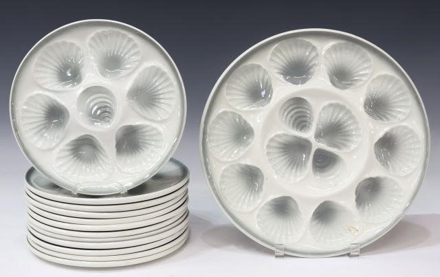 (13) FRENCH ORCHIES FAIENCE