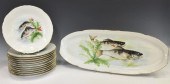 (13) FRENCH PORCELAIN SEAFOOD