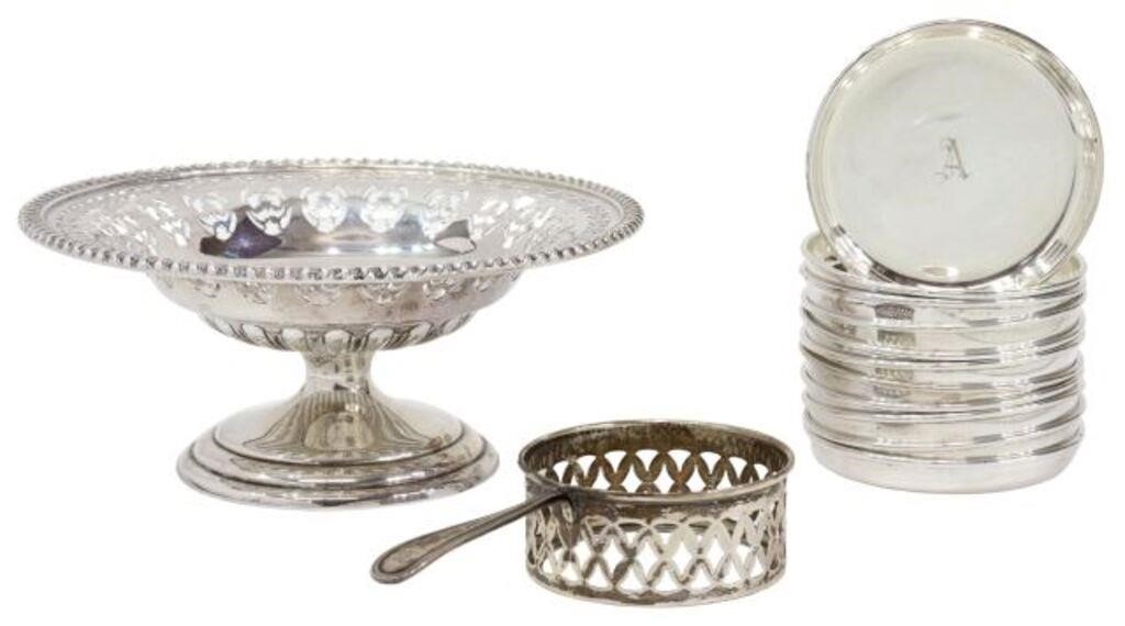 (13) HENRY BIRKS STERLING COASTERS,