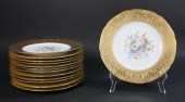 13 HUTSCHENREUTHER GILT DINNER