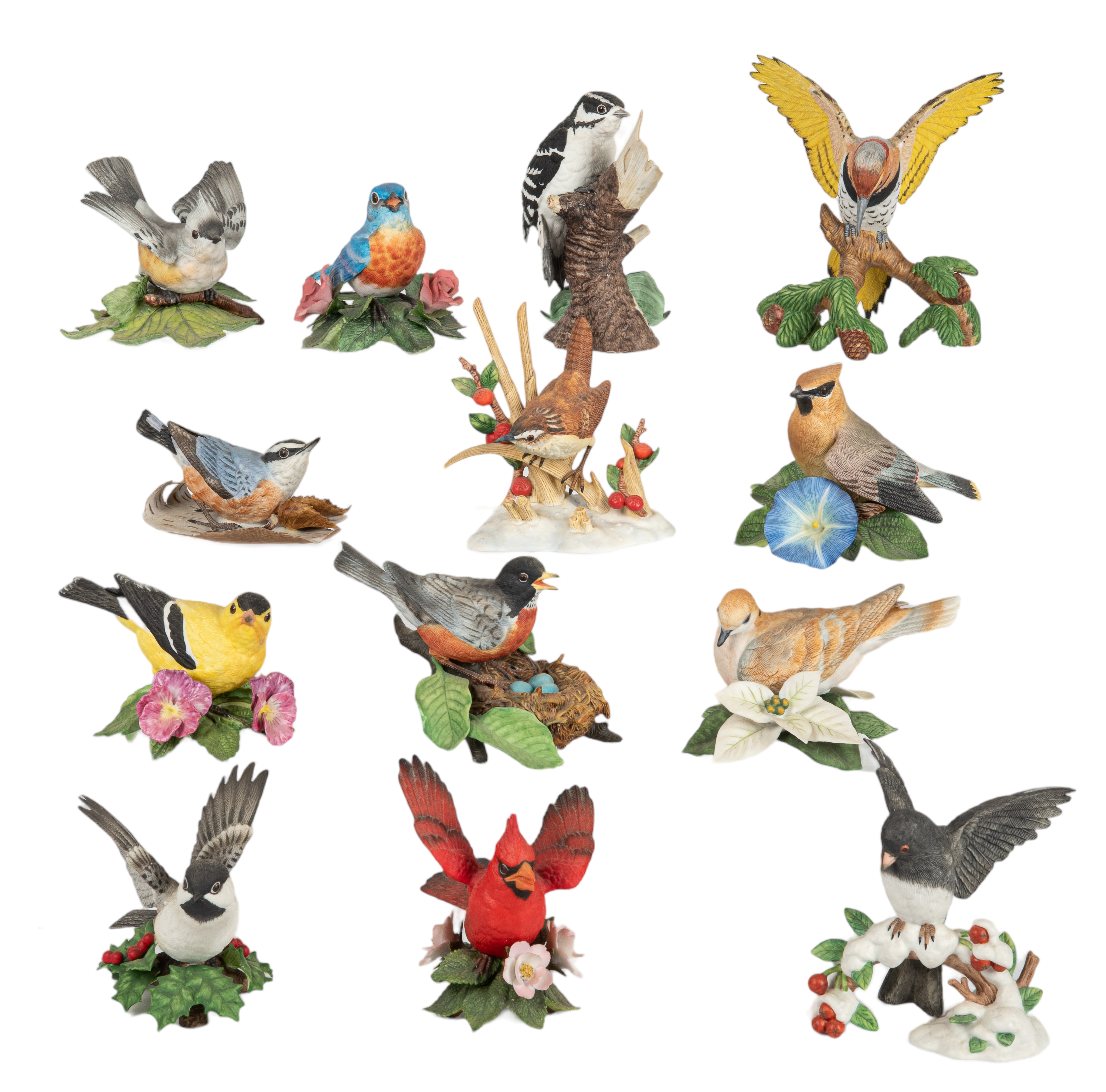 (13) Lenox porcelain bird