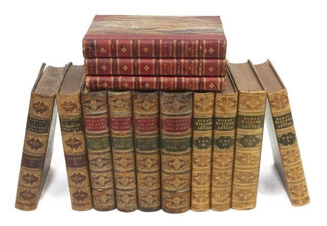 (13) LIBRARY SHELF BOOKS,