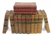 (13) LIBRARY SHELF BOOKS, LEAT