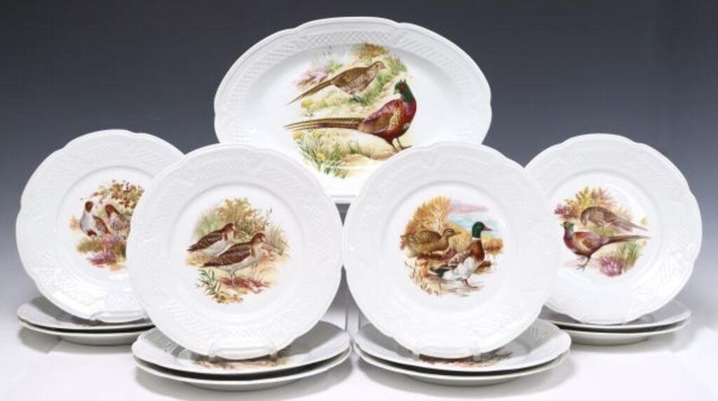 (13) LOURIOUX PORCELAIN GAME
