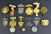(13) Masonic & Templar Pins In