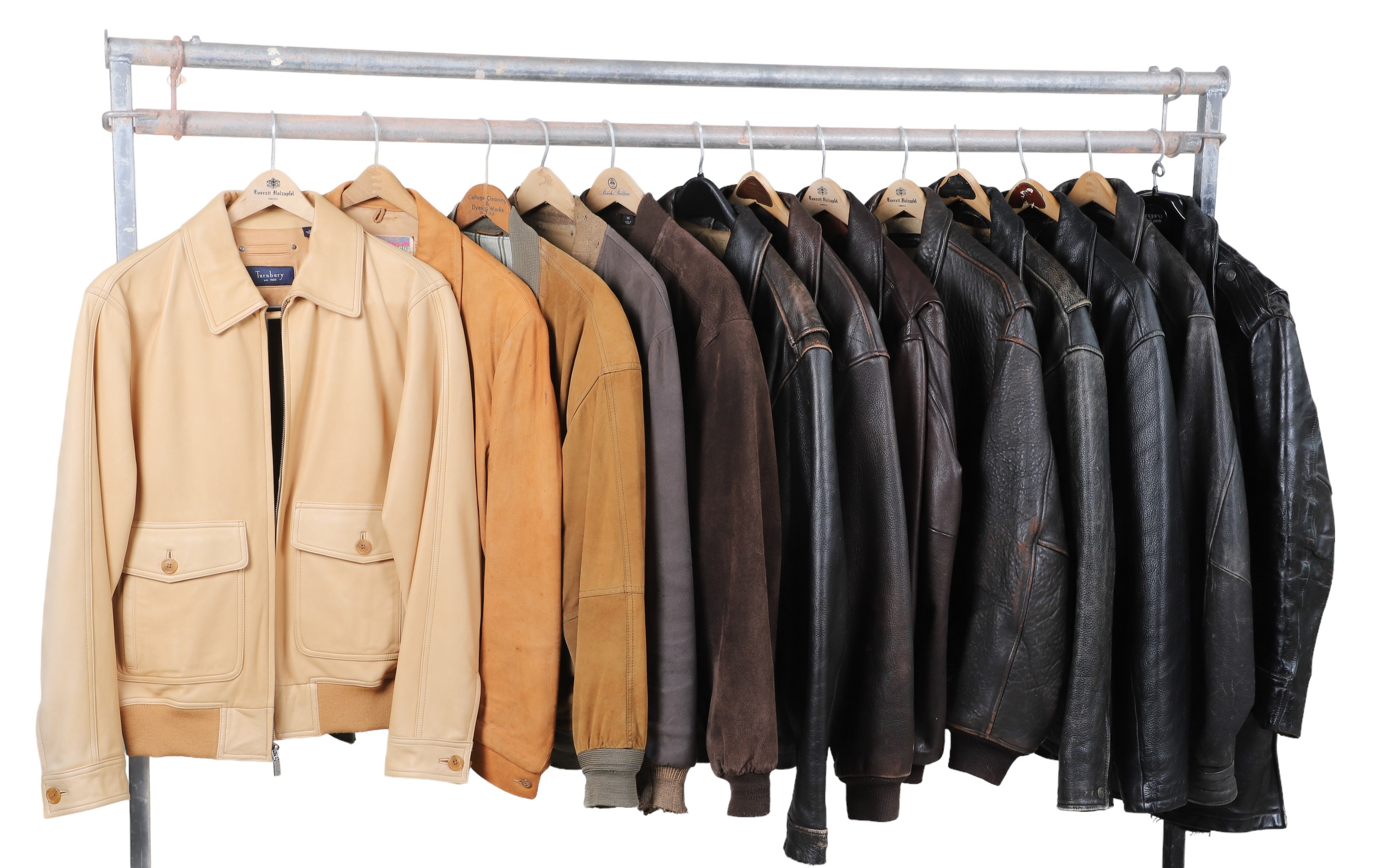 (13) Mens leather jackets to