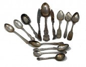 13 MISC. STERLING SILVER FLATW