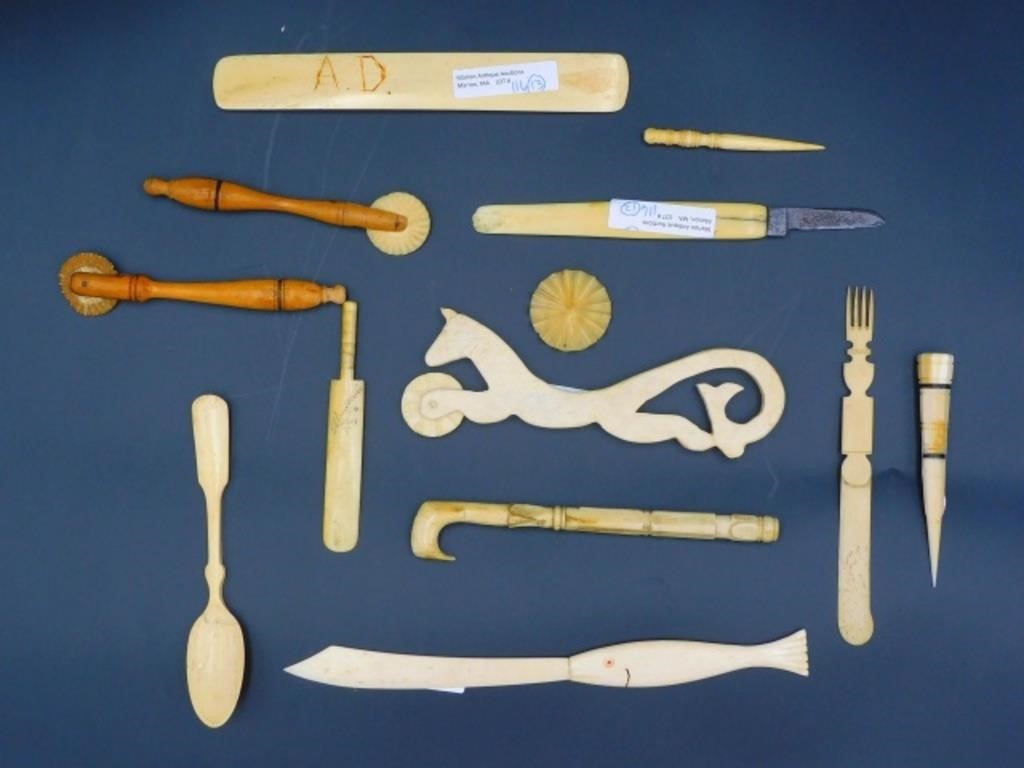 (13) MISCELLANEOUS SCRIMSHAW