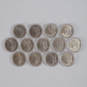 13 MORGAN SILVER DOLLARS 1889-