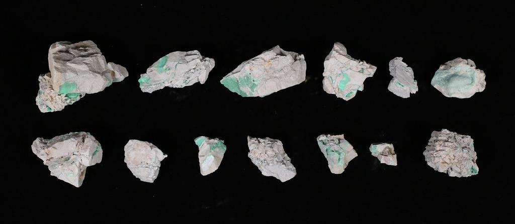 13 NATURAL SPECIMENS OF VARISCITE