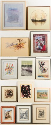 (13) Paintings & prints:  John