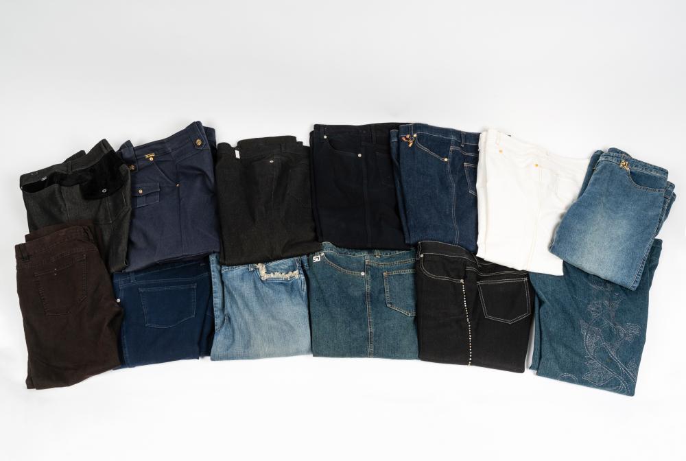 13 PAIRS OF DESIGNER DENIM
