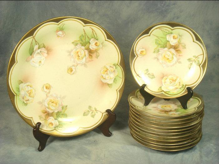 13 pc floral decorated