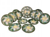 13 PC. FRENCH FAIENCE OYSTER S