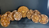 13 PC. FRENCH FAIENCE OYSTER S