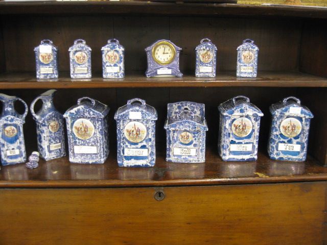 13 pc. German Lusterware