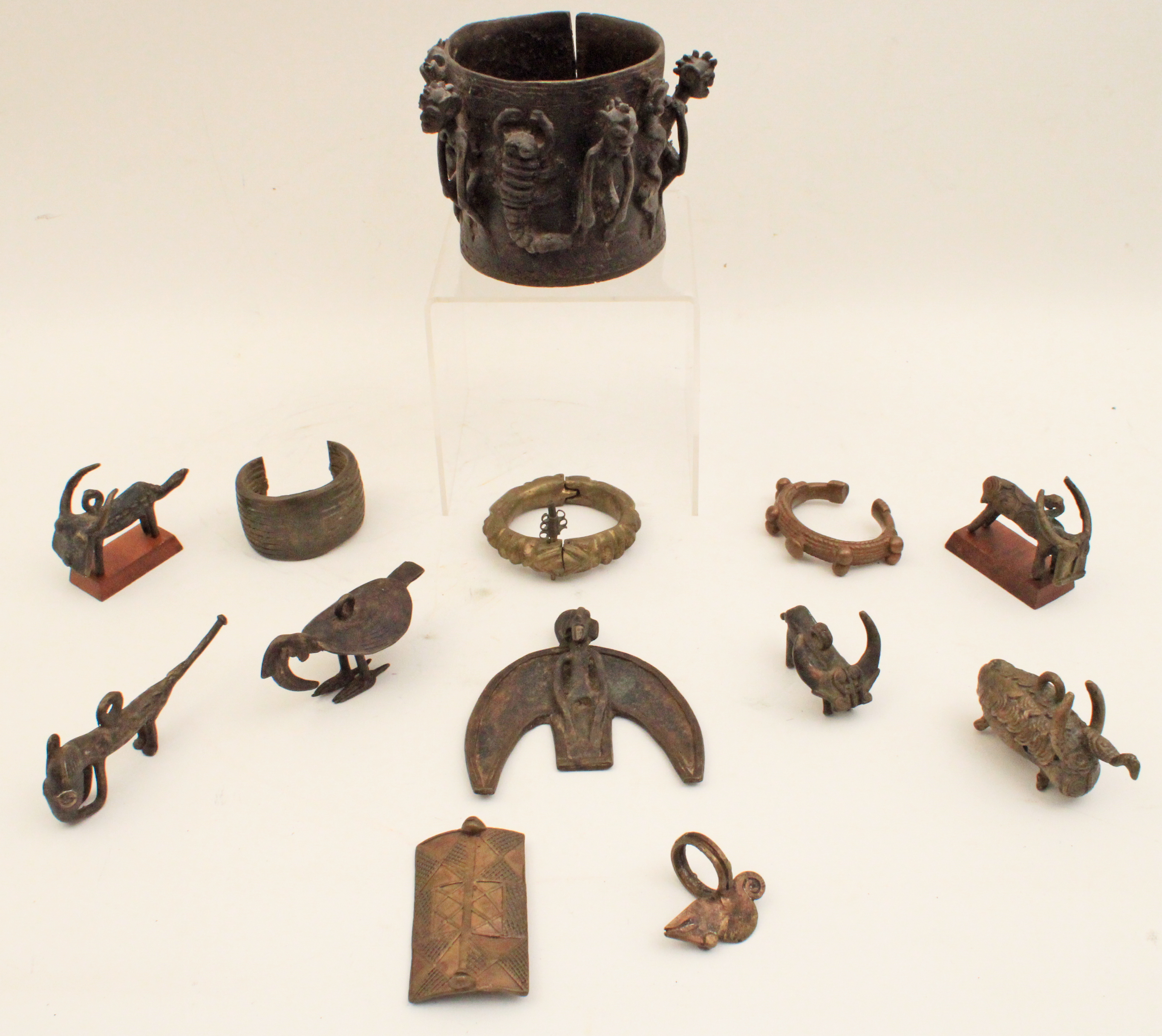 13 PC. LOT OF ANTIQUE AFRICAN