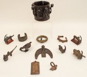 13 PC. LOT OF ANTIQUE AFRICAN