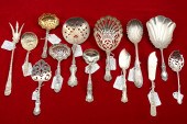 13 PC. ORNATE STERLING SERVING