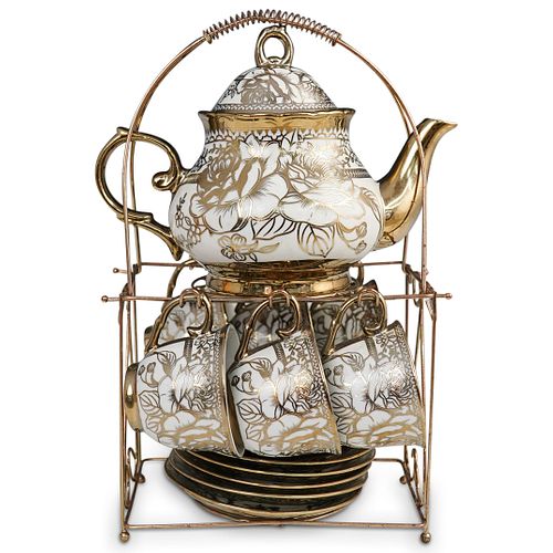 (13 PC) PORCELAIN TEA