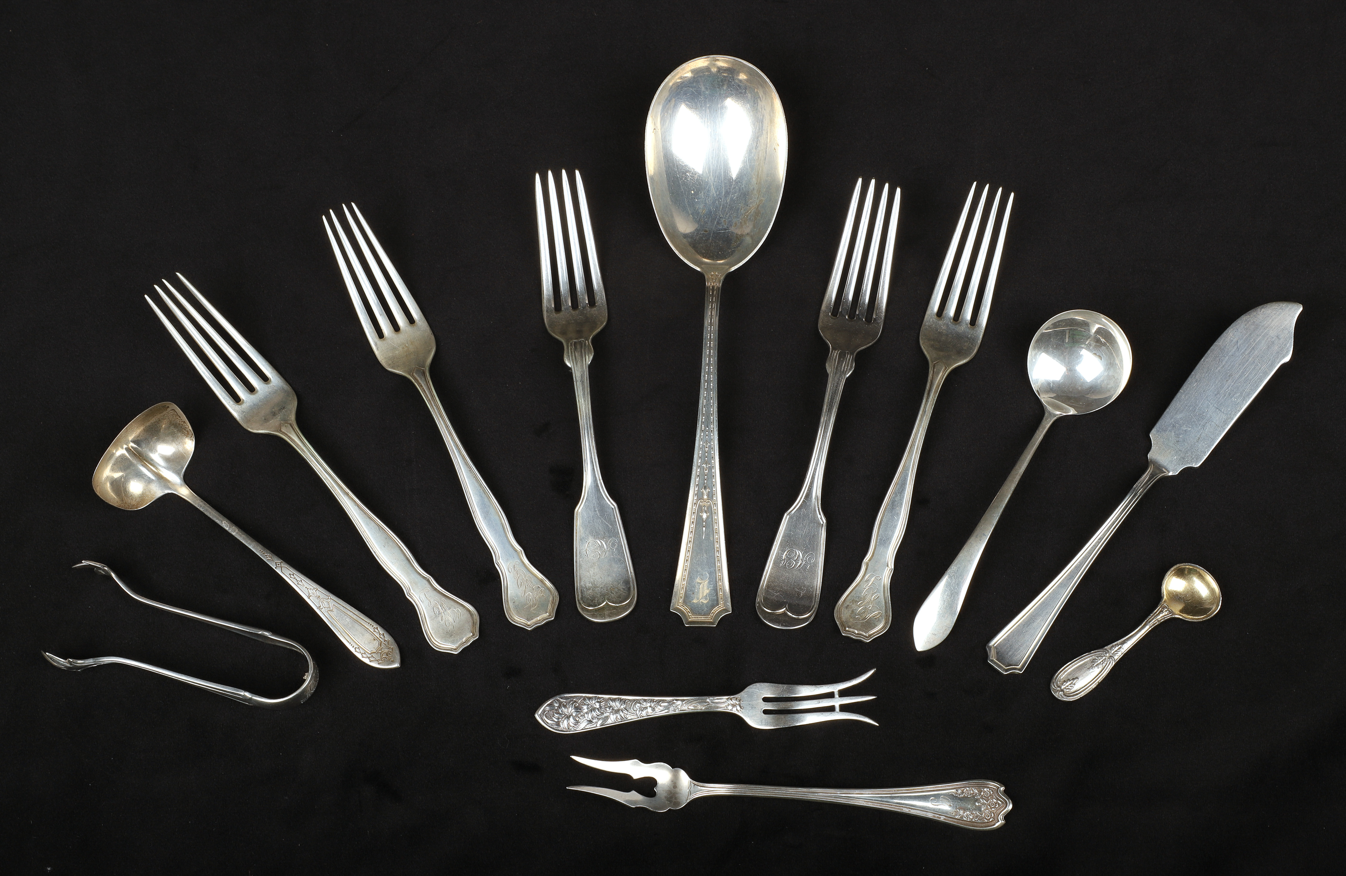 (13) Pcs assorted sterling silver