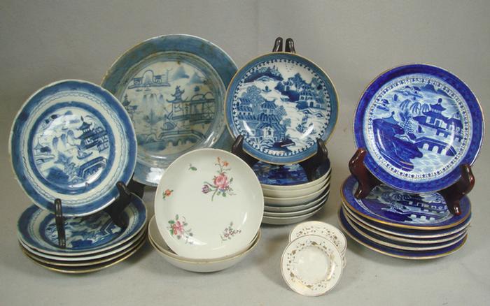 13 pcs Canton/CEP bowls, 15 pcs