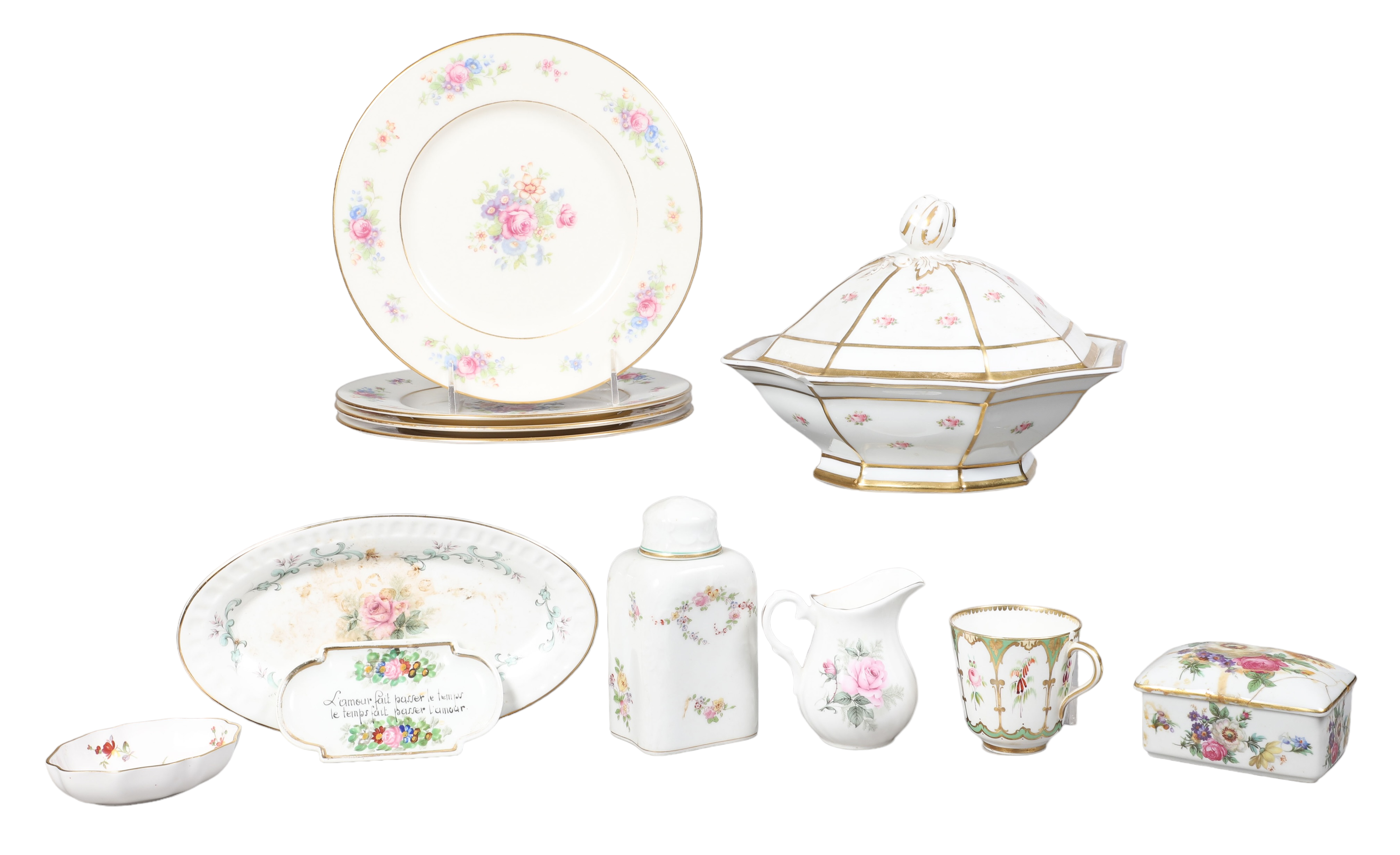 (13) Pcs floral decorated