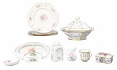 (13) Pcs floral decorated porc