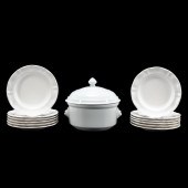 13 PCS, FRENCH PORCELAIN, VARA