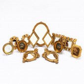 13 PCS, GILTWOOD FRAMES, MIRRO