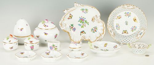 13 PCS. HEREND QUEEN VICTORIA