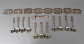 (13) Pcs. Signed Chinese Silve