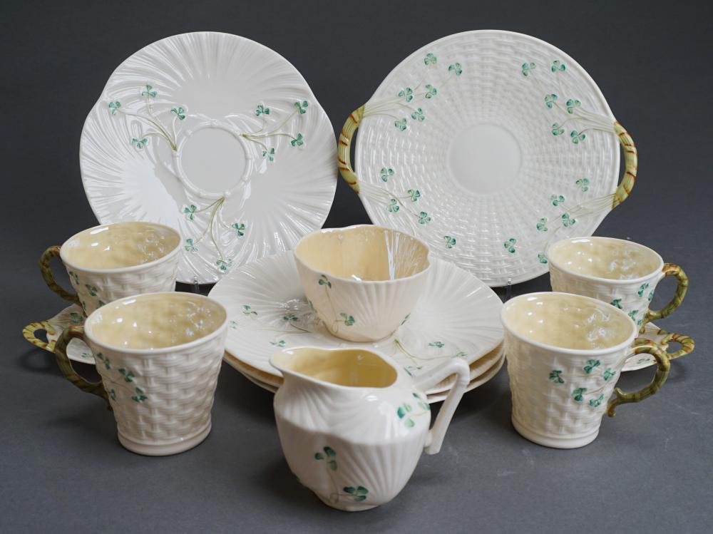 13-PIECE ASSEMBLED BELLEEK IRISH