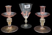 13 PIECE VENETIAN PINK AND GIL