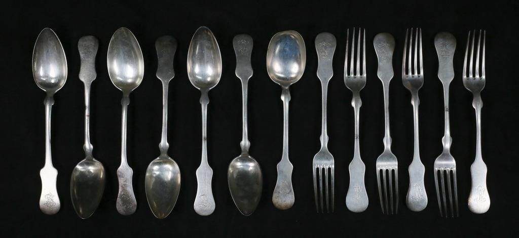 13 PIECES AUSTRO-HUNGARIAN SILVER