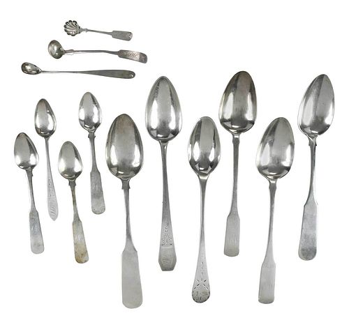 13 PIECES COIN SILVER