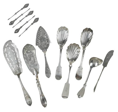 13 PIECES COINS SILVER