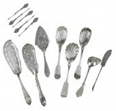 13 PIECES COINS SILVER FLATWAR